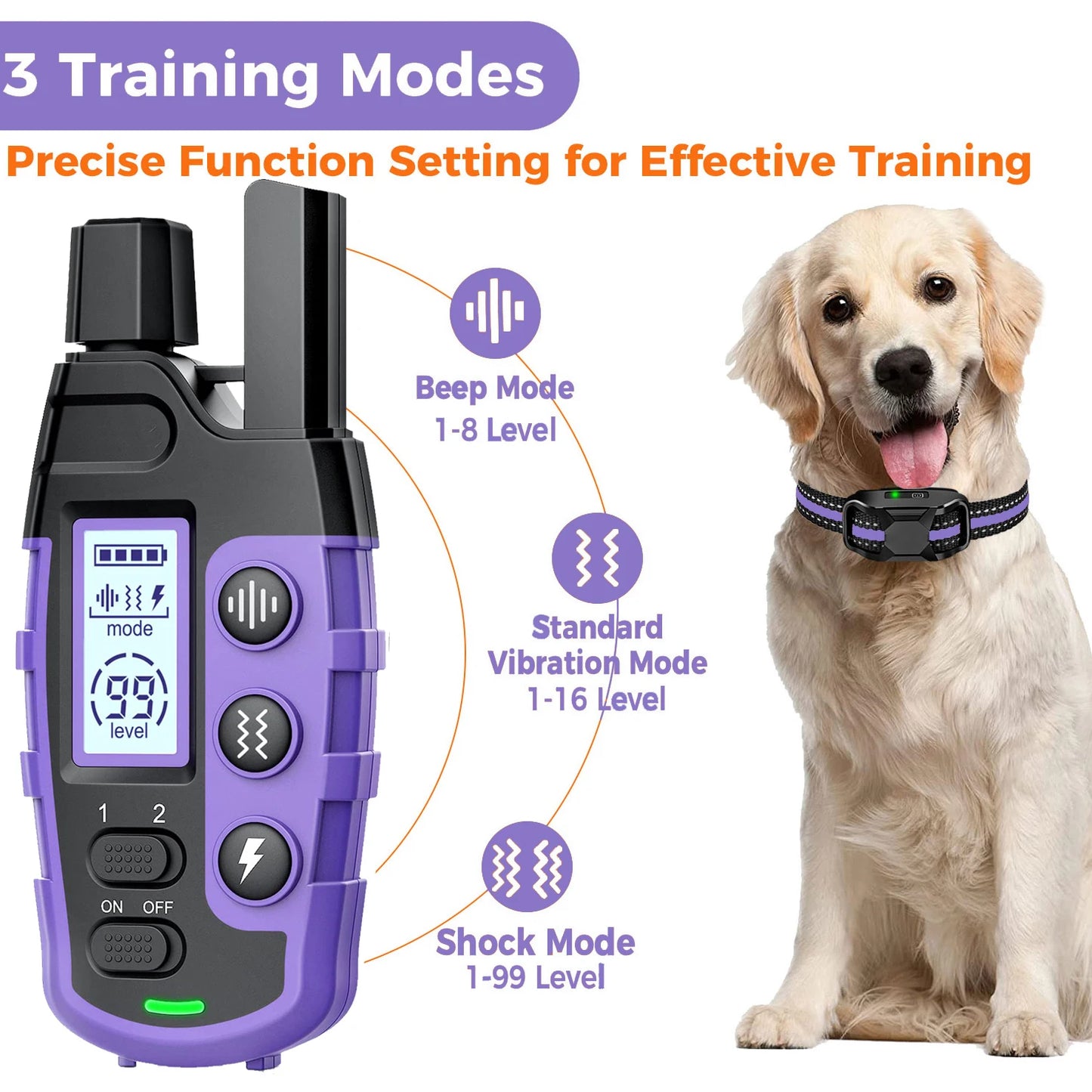 Easy To Use Remote Control Dog Training Collar