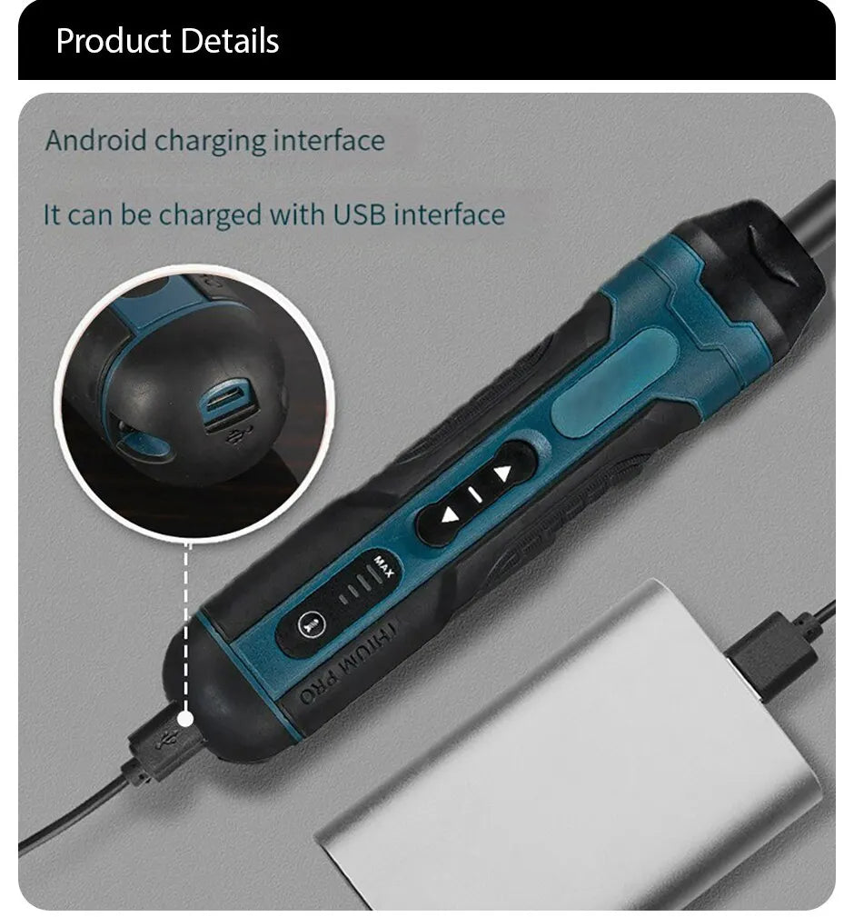 Cordless Automatic Screwdriver (20 Piece Set)