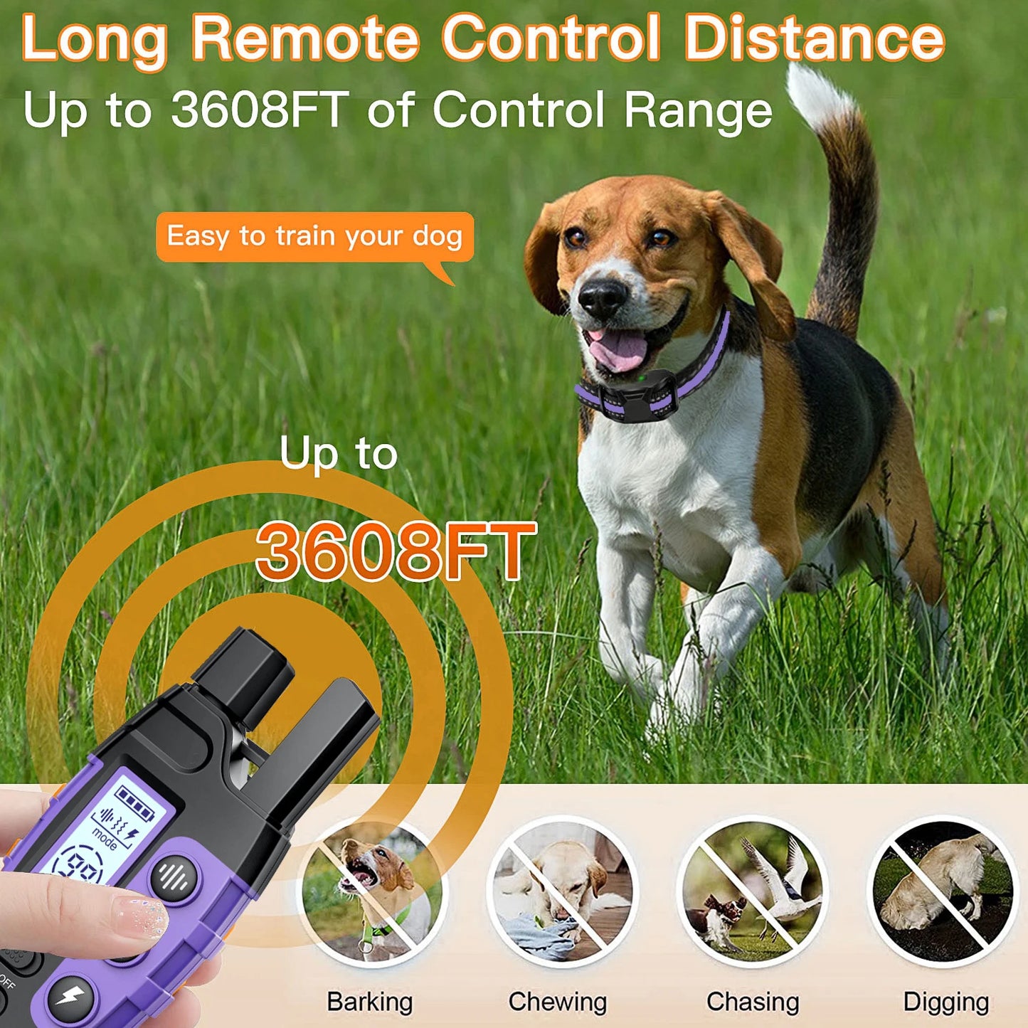 Easy To Use Remote Control Dog Training Collar